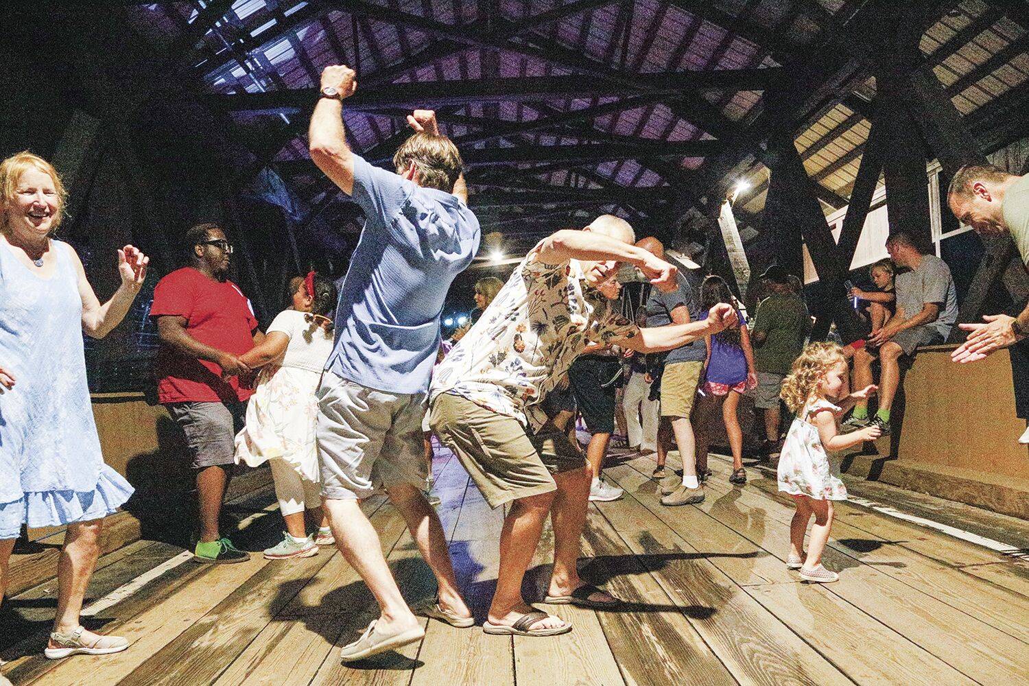08-06-22 Bridge Dance hip bumps